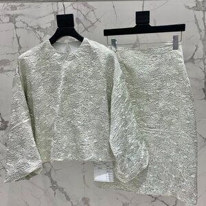 Dries Van Noten Silk Jacquard Set